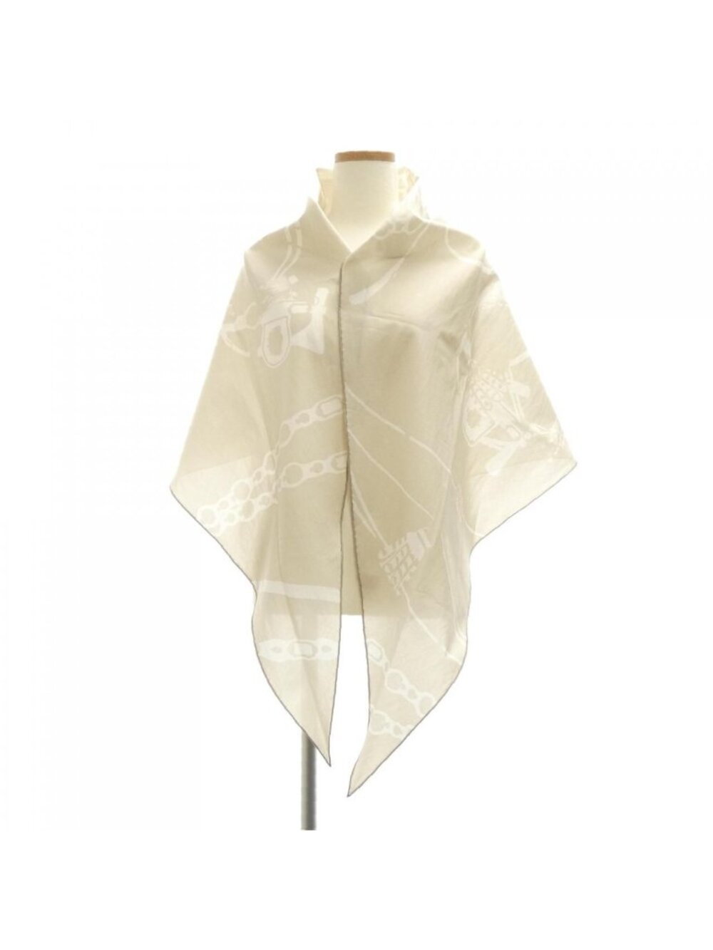 Hermes Harnais de Rosange Cotton Shawl Scarf